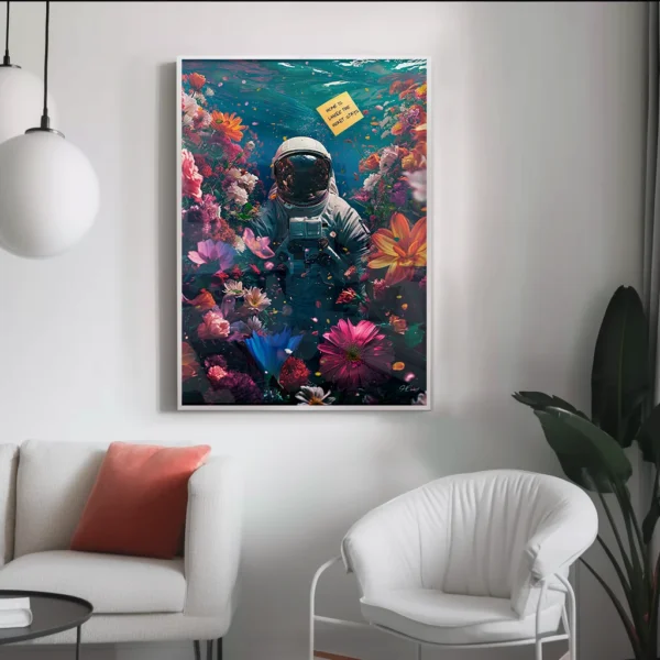 astronaut in the ocean